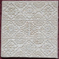 White Embroidered Chalice Pall
